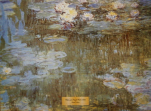 CLAUDE MONET WHITE AND PURPLE WATER LILIES MINI POSTER 40*50CM 167