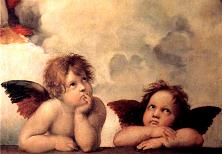 RAFFAELLO SANZIO THE TWO CHERUBS MINI POSTER 40*50CM 575