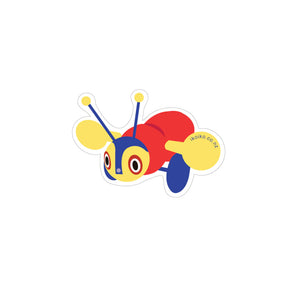 BUZZY BEE CARTOON STICKER