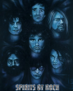 SPIRITS OF ROCK MINI POSTER 40*50CM HERBERT BEYER RARE - MAY HAVE SOME WEAR 5