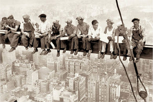 NEW YORK LUNCH ON SKYSCRAPER POSTER 25