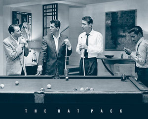 RAT PACK POOL TABLE MINI POSTER 14