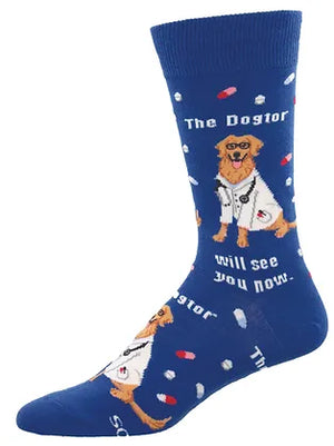 DOGTOR IS BLUE SOCKS (7-12 W 11-13 M)
