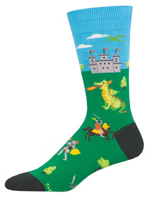 JUST SLAY KNIGHTS SOCKS (7-12 M / 11-13 W)