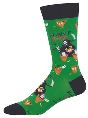 PLANT KILLER GREEN SOCKS (7-12 W / 11-13 M)