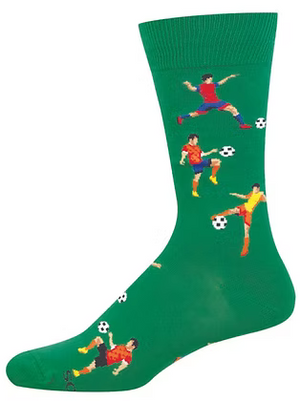 KICKIN IT SOCCER SOCKS GREEN HEATHER (7-12 M / 11-13 W)