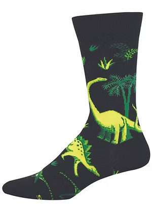 DINOS BLACK SOCKS (7-12 W 11-13 M)
