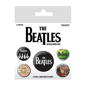 BEATLES WHITE BADGE PACK