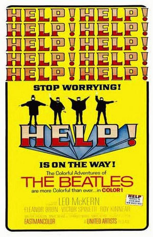 BEATLES HELP ART PRINT 27 X 43CM A3 PRINT BOARD/BAGGED