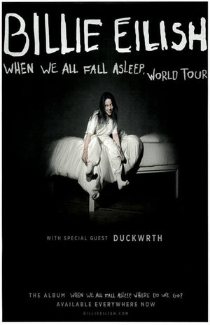 BILLIE EILISH 2019 TOUR POSTER A3 PRINT 27 X 43CM