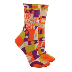 GRANDMA HAS SEEN SOME SHIT SOCKS WOMENS SIZE 5-10
