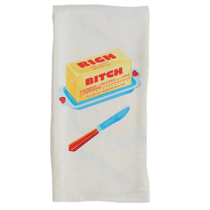 RICH BITCH BUTTER DISH TOWEL