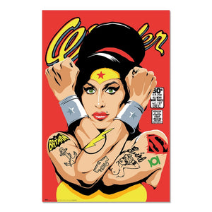 AMY WINEHOUSE WONDERWOMAN BUTCHER BILLY POSTER 320