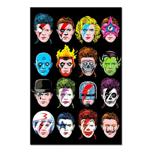 DAVID BOWIE HEADS BUTCHER BILLY POSTER 549