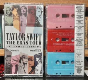 TAYLOR SWIFT | ERAS TOUR EXTENDED VERSION (UNOFFICIAL EDITION) (PINK RED AND BLUE 3CASSETTE SET)