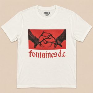FONTAINES DC CLASHING STAGS WHITE TEE