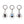 SPIDER CRYSTAL KEYRING ASSORTED