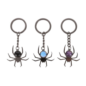 SPIDER CRYSTAL KEYRING ASSORTED