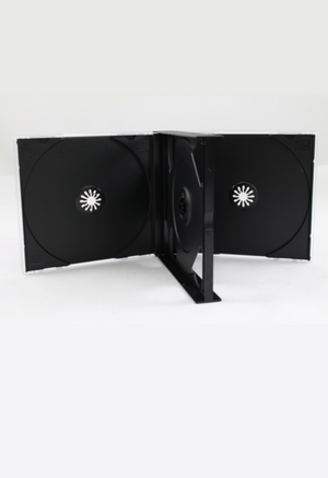 QUAD CD CASE WITH TRAY