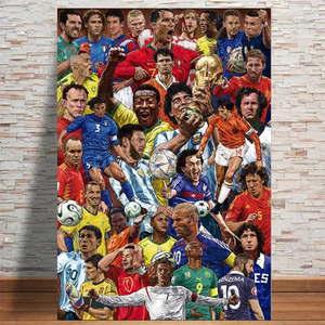 SOCCER LEGENDS POSTER MAXI FOOTBALL 110