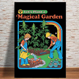 LETS PLANT A MAGICAL GARDEN STEVEN RHODES POSTER 700