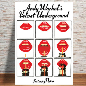 VELVET UNDERGROUND LIPS ANDY WARHOL POSTER 536