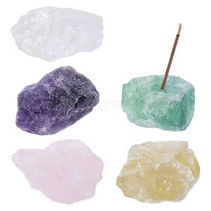 AMETHYST NATURAL STONE INCENSE HOLDER