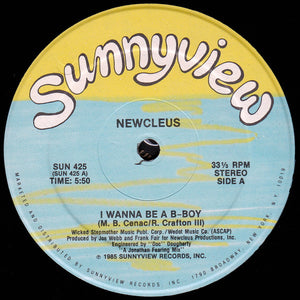 NEWCLEUS | I WANNA BE A B-BOY 12 - US - GENERIC RECORD COMPANY SLEEVE