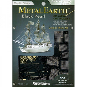 METAL EARTH BLACK PEARL PIRATE SHIP PUZZLE