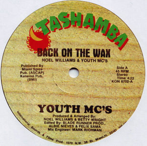 YOUTH MCS / NOEL WILLIAMS | BACK ON THE WAX - 12 - GENERIC SLEEVE