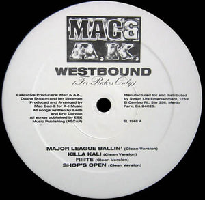 MAC AND AK | WESTBOUND (FOR RIDERS ONLY) - EP EDITED - GENERIC SLEEVE