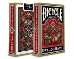 GOLD DRAGON BACK PLAYING CARDS -  BICYCLE BRAND