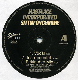 MASTA ACE | SITTIN ON CHROME 12 - US - GENERIC SLEEVE