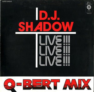 DJ SHADOW | QBERT MIX LIVE 12 - PICTURE SLEEVE