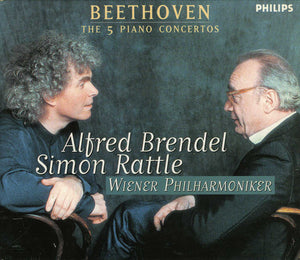 BEETHOVEN / BRENDEL / RATTLE | 5 PIANO CONCERTOS (3CD)