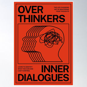 OVER THINKERS INNER DIALOGUES BAUHAUS RETRO POSTER 139