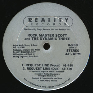 ROCK MASTER SCOTT AND DYNAMIC THREE | ROOF IS ON FIRE US - GENERIC RECORD COMPANY SLEEVE
