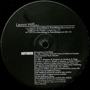 LAURYN HILL | EVERYTHING IS EVERYTHING 12 - US - GENERIC SLEEVE