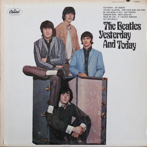 BEATLES | YESTERDAY AND TODAY - TRUNK COVER - US STEREO - RAINBOW LABEL - WRITING ON COVER
