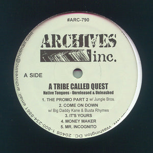 TRIBE CALLED QUEST | NATIVE TONGUES - UNRELEASED AND UNLEASHED - GENERIC SLEEVE - UNOFFICIAL