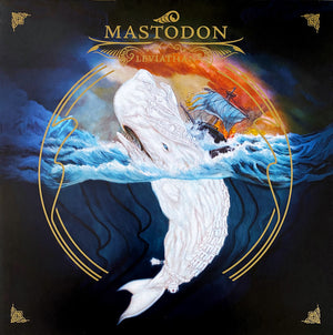 MASTODON | LEVIATHAN - 2019 REISSUE - BLUE WITH WHITE PINWHEELS AND SPLATTER