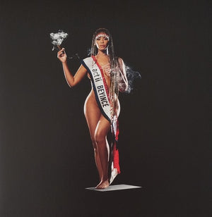 BEYONCE | COWBOY CARTER - 2LP - SNAKE FACE COVER - WHITE - HYPE STICKER