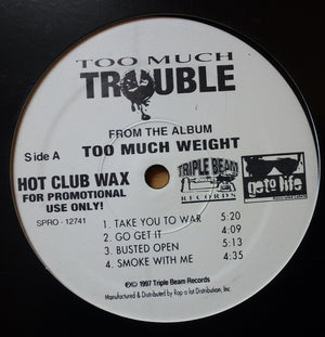 TOO MUCH TROUBLE | FROM THE ALBUM TOO MUCH WEIGHT - PROMO - GENERIC SLEEVE