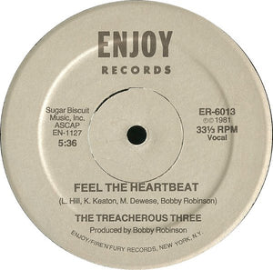 TREACHEROUS THREE | FEEL THE HEARTBEAT - 12 - ENJOY COMPANY SLEEVE