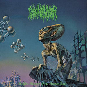 BLOOD INCANTATION | HIDDEN HISTORY OF THE HUMAN RACE - BLUE / SILVER MERGE WITH SPLATTER - WITH POSTER AND BOOKLET