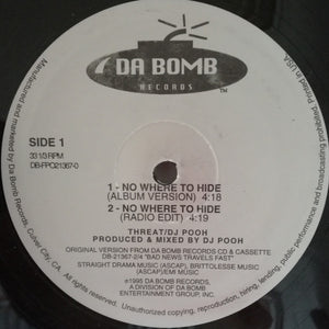 DJ POOH | NO WHERE TO HIDE 12 - US - GENERIC SLEEVE