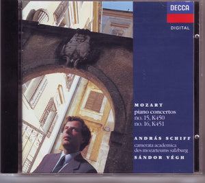 MOZART / SCHIFF | PIANO CONCERTOS  NO 15 K450 /16 K451