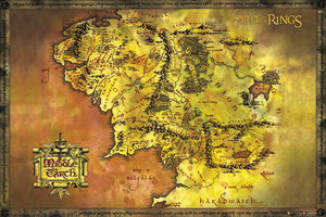 LORD OF THE RINGS MIDDLE EARTH MAP POSTER 286