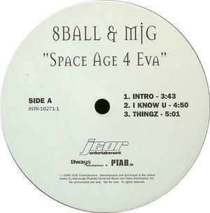 8BALL / AND MJG | SPACE AGE 4 EVA 2LP - US PROMO - GENERIC SLEEVE WITH HYPE STICKER