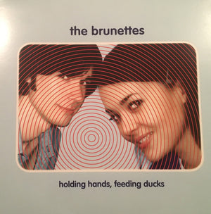 BRUNETTES | HOLDING HANDS FEEDING DUCKS - BLUE SPLATTER
